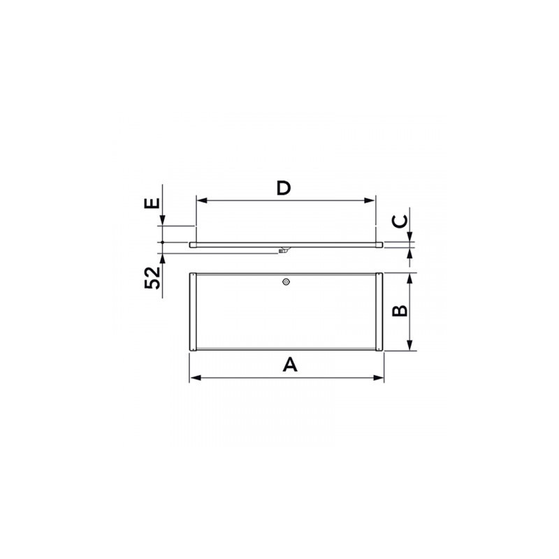 BACINELLA RACCOLTA CONDENSA PICCOLA 820x340x25 11100105 TECNOSYSTEMI