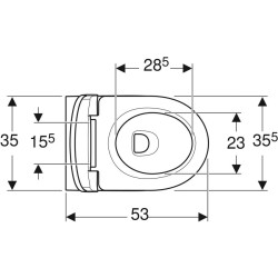 SET VASO GEBERIT SELNOVA PREMIUM VASO FILO MURO + SEDILE  GEBERIT 501994001