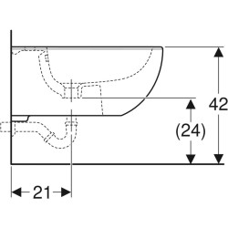 GEBERIT SELNOVA PREMIUM BIDET SOSPESO 501993001