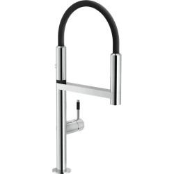 MISCELATORE LAVELLO CON DOCCETTA ESTRAIBILE MOVE CON GUAINA NERA NOBILI  SCATOLA SIRIO BLACK 36111936