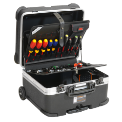 VALIGIA TROLLEY PROFESSIONALE 470X390X290 ROCK TURTLE PEL GT LINE