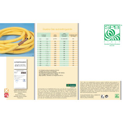 ROTOLO GUAINA GAS AUTOESTINGUENTE  D.20mm ROTOLO 25MT MG020 SOCIETA' PLASTICA BUSTESE