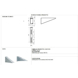 STAFFA FISSA LAVABO DISABILI FISSSA THERMOMAT 401-E BASIC