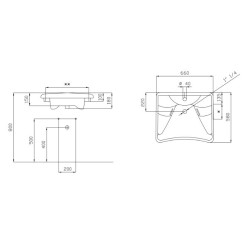 400-EA BASIC LAVABO PER DISABILI Thermomat