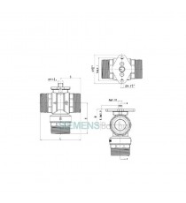 ELETTROVALVOLA 3 VIE MASCHIO M. M. SIEMENS