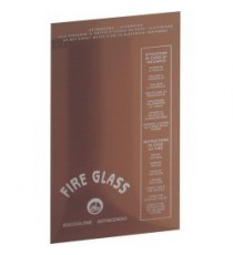 LASTRA ANTINCENDIO Fire Glass H. 495 x L.292 per CASSETTA ESTERNA DN 45