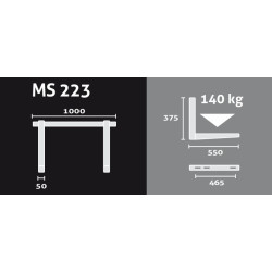 MENSOLA SCORREVOLE 1000x545 RODIGAS MS223105 PER CLIMATIZZATORI STAFFA