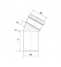 5 pezzi HTB CURVA AD INNESTO a 30° SCARICO SANITARIO Nicoll Redi