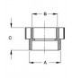 RIDUZIONE 1"1/2 MASCHIO 1"1/4 FEMEMMINA 1874NN54B0 BONOMINI