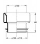 GUARNIZIONE SOTTO WC DIRITTA 100/110 8416PV10C0 BONOMINI