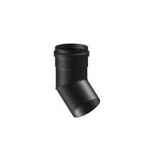 CANNA FUMARIA ACCIAO NERO D. 80 PORCELLANATO Sp. 1,2 per stufe a pellet - Tubo Curva Accessori