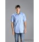 CAMICIA MANICA CORTA DA LAVORO OXFORD 2 TASCHE CON PATTINA AZZURRA SOCIM SOTTOZERO