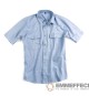 CAMICIA MANICA CORTA DA LAVORO OXFORD 2 TASCHE CON PATTINA AZZURRA SOCIM SOTTOZERO