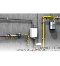 2 pezzi COLLARE PESANTE IN ACCIAIO CON VITE E TASSELLI  FISCHER CPS 3/8" - 1/2" - 3/4" - 1" - 1.1/4" - 1.1/2" - 2" - 3" - 4"