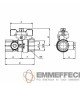 TOP TEST VALVOLA A SFERA PER GAS CON PRESA DI PRESSIONE ENOLGAS FF CON FARFALLA