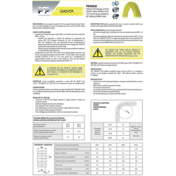 TUBO CORRUGATO IN ROTOLO 5 MT TUBO CSST PEGASUS GAS DN121/2" EN152166 AISI316L PSP