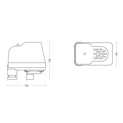 LP3F14 PRESSOST. MINIMA 0,05 - 0,40 BAR LP3FF4