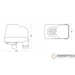 PM5G4 PRESSOSTATO PER ELETTRO POMPE  1,4 - 4,8 BAR  ITALTECNICA