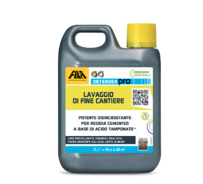 DETERGENTE DETERDEK PRO DA 5 LT DETERGENTE PER LAVAGGIO DI FINE CANTIERE  FILA - Emmeffeci