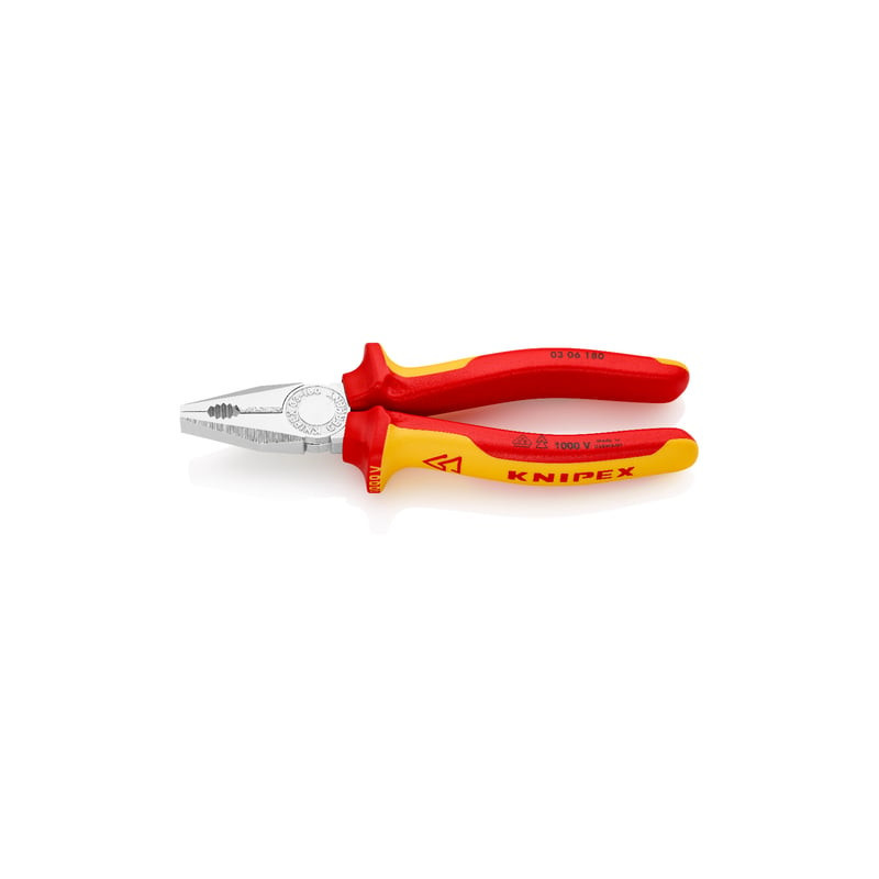 KNIPEX® PINZA UNIVERSALE ISOLATA 180mm 03 06 180