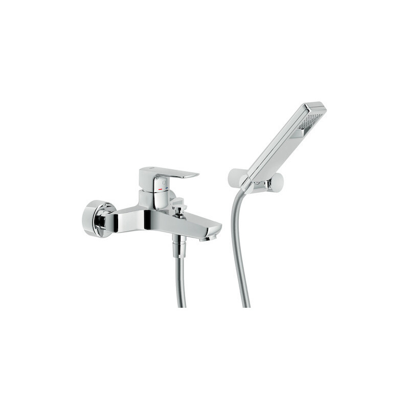 MISCELATORE GRUPPO VASCA CON DUPLEX CROMO ACQUAVIVA VV103110CR Nobili Rubinetterie