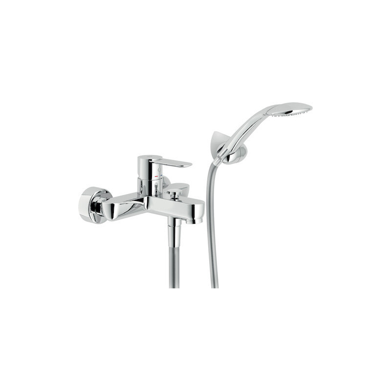 MISCELATORE GRUPPO VASCA CON DUPLEX CROMO SAND SA99110CR Nobili Rubinetterie