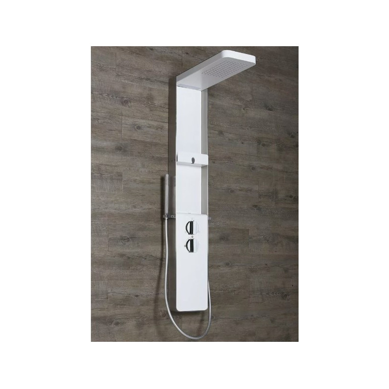 COLONNA DOCCIA TECHNO SHOWER CROMOTERAPIA BLUETOOTH  ACCIAOIO SATINATO CD130ASMCR KINEDO GRANDFORM