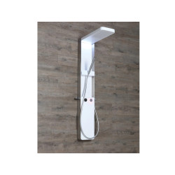 COLONNA DOCCIA TECHNO SHOWER CROMOTERAPIA BLUETOOTH  ACCIAOIO SATINATO CD130ASMCR KINEDO GRANDFORM
