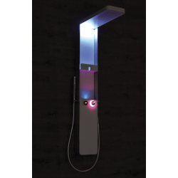 COLONNA DOCCIA TECHNO SHOWER CROMOTERAPIA BLUETOOTH  ACCIAOIO SATINATO CD130ASMCR KINEDO GRANDFORM