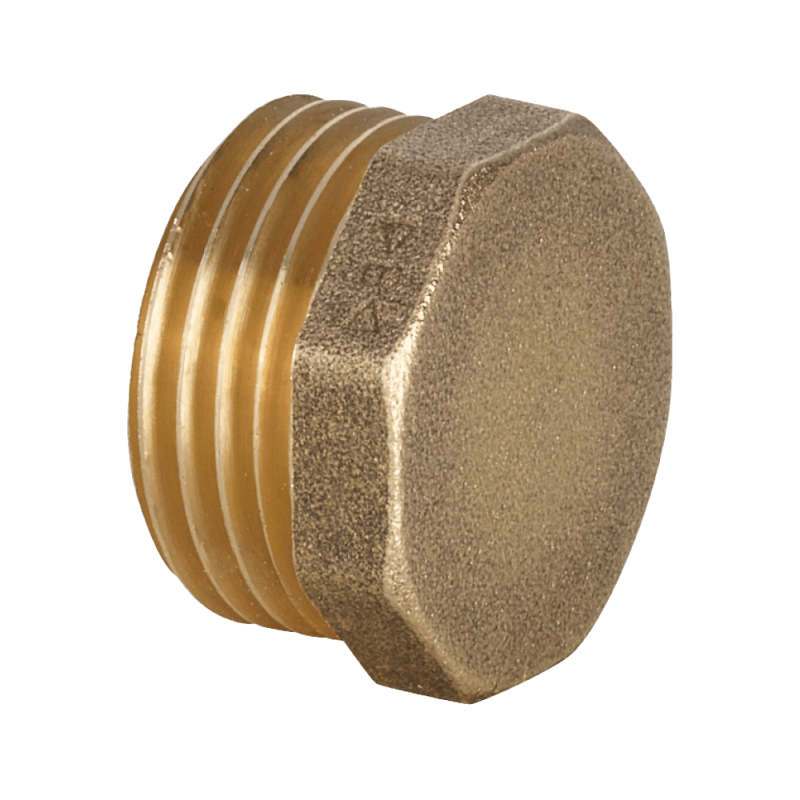 8292 TAPPO OTTONE GIALLO MASCHIO IBP BANNINGER 1/2" - 1"