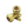 1356 GOMITO C/BASE A COMPPRESSIONE FEMMINA x PER TUBO IN RAME CON/O-RING PER GAS TIEMME 1/2"