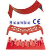 250 SELLA PORTAMANICHETTA IN ACCIAIO ROSSO 0315.250 BOCCIOLONE