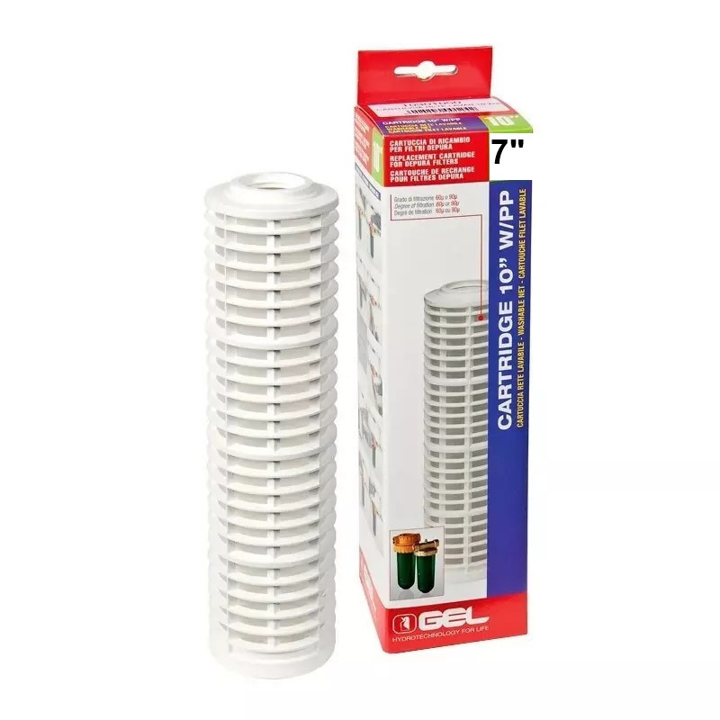 CARTUCCIA RETE LAVABILE PER FILTRO PP 7" 60u  GEL 103.010.30