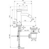 MISCELATORE BIDET IDEAL STANDARD CERALINE NUOVO H75 PILETTA MET CROMATO BD765AA