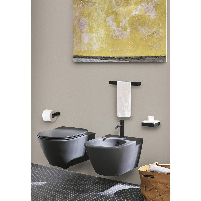 CIELO VASO SOSPESO MARE RIMLESS BIANCO CON FISSAGGI MRVSK