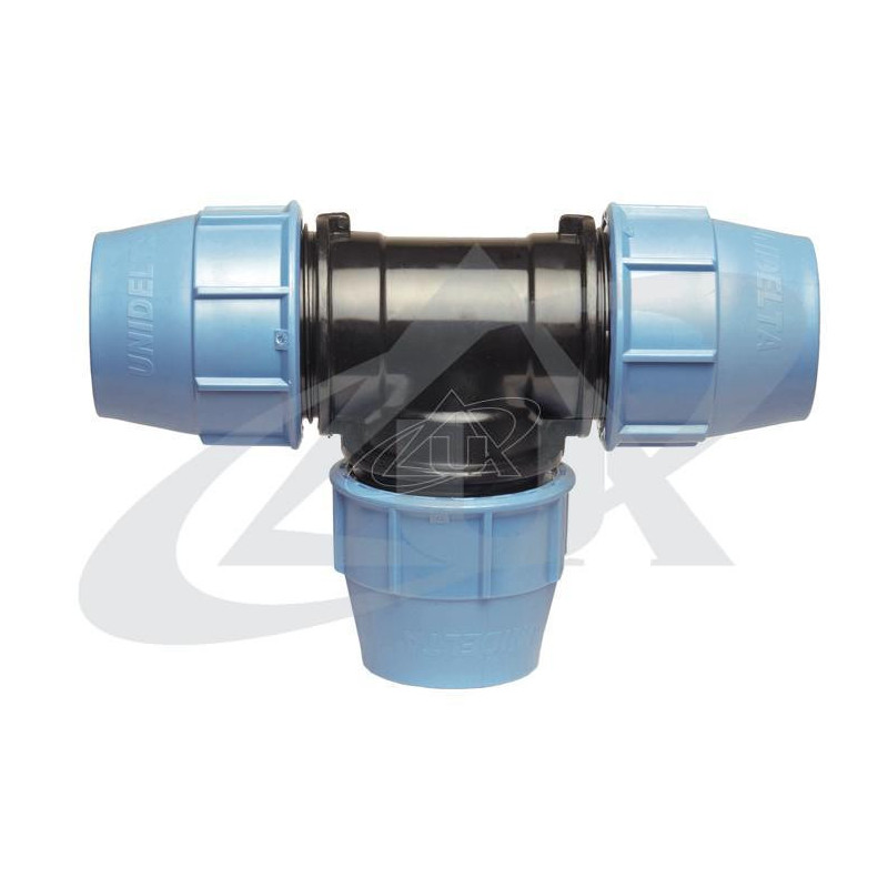 UNIDELTA TEE PER POLIETILENE PEAD DAL D.20 AL D.63